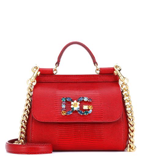 dolce and gabbana red handbags